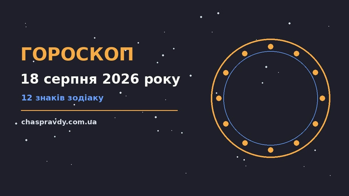 Гороскоп на 18 серпня 2026 року: головні підказки дня про настрій, справи та гроші