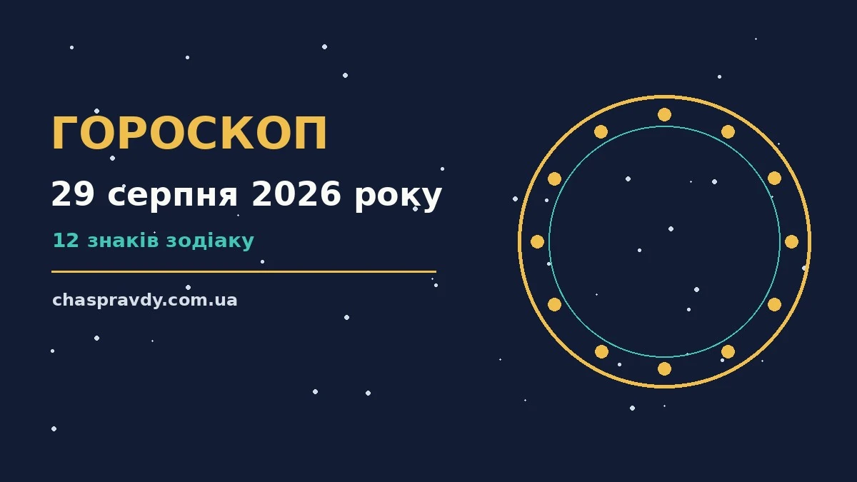 Гороскоп на 29 серпня 2026 року: головні підказки дня про настрій, справи та гроші