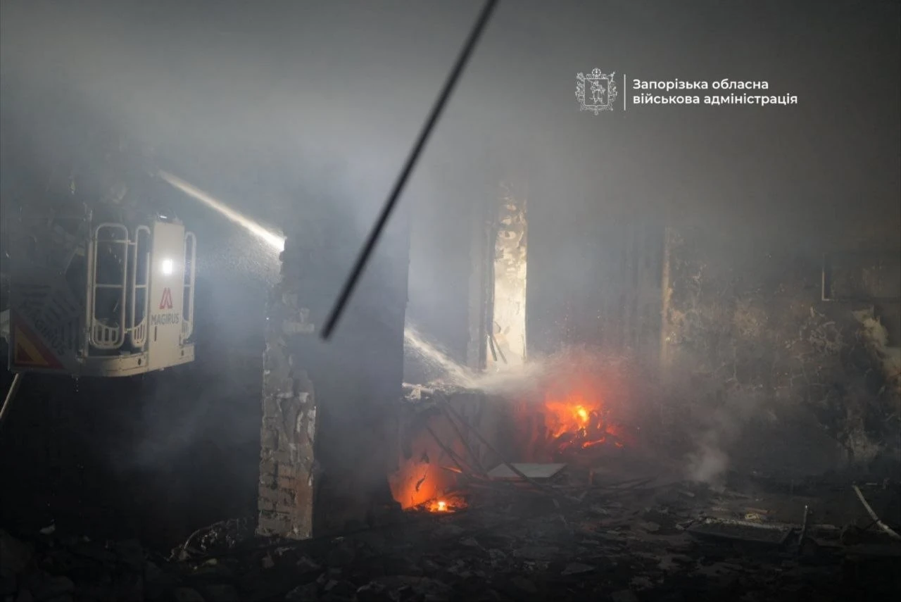 Запоріжжя під ударом дронів у ніч проти 19 серпня: одна загибла і шестеро поранених