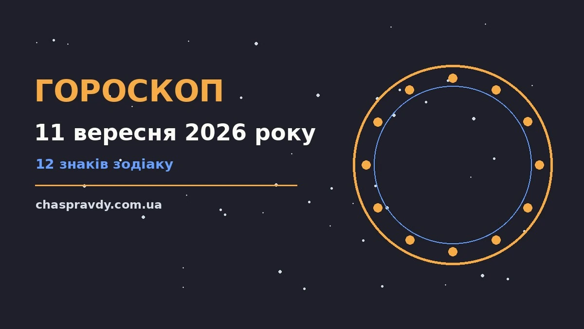 Гороскоп на 11 вересня 2026 року: головні підказки дня про настрій, справи та гроші
