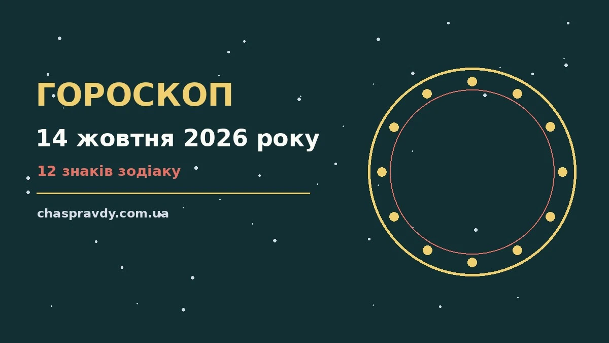 Гороскоп на 14 жовтня 2026 року: головні підказки дня про настрій, справи та гроші