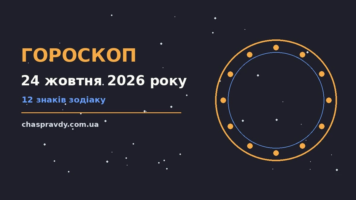 Гороскоп на 24 жовтня 2026 року: головні підказки дня про настрій, справи та гроші