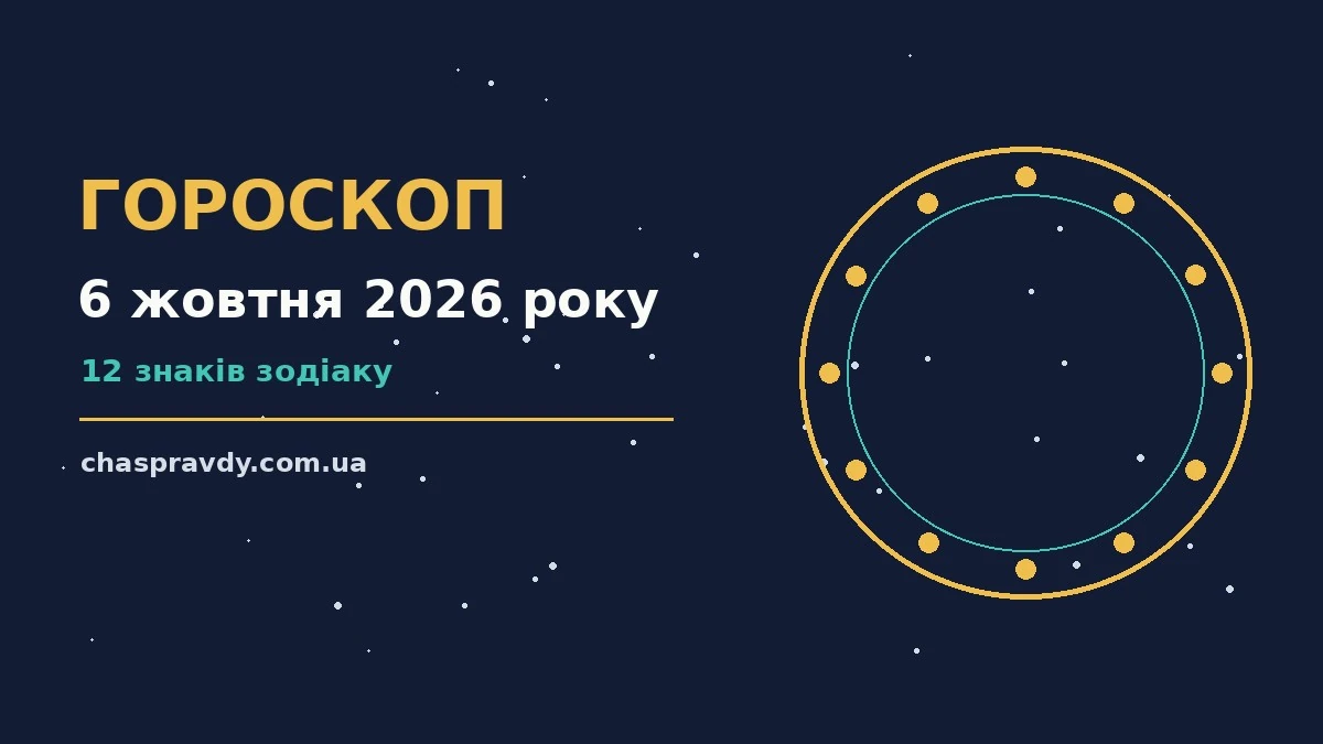 Гороскоп на 6 жовтня 2026 року: головні підказки дня про настрій, справи та гроші